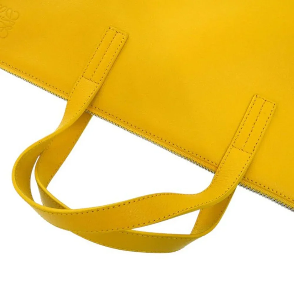 Loewe Anagram A4 Leather Yellow Business Bag 1903